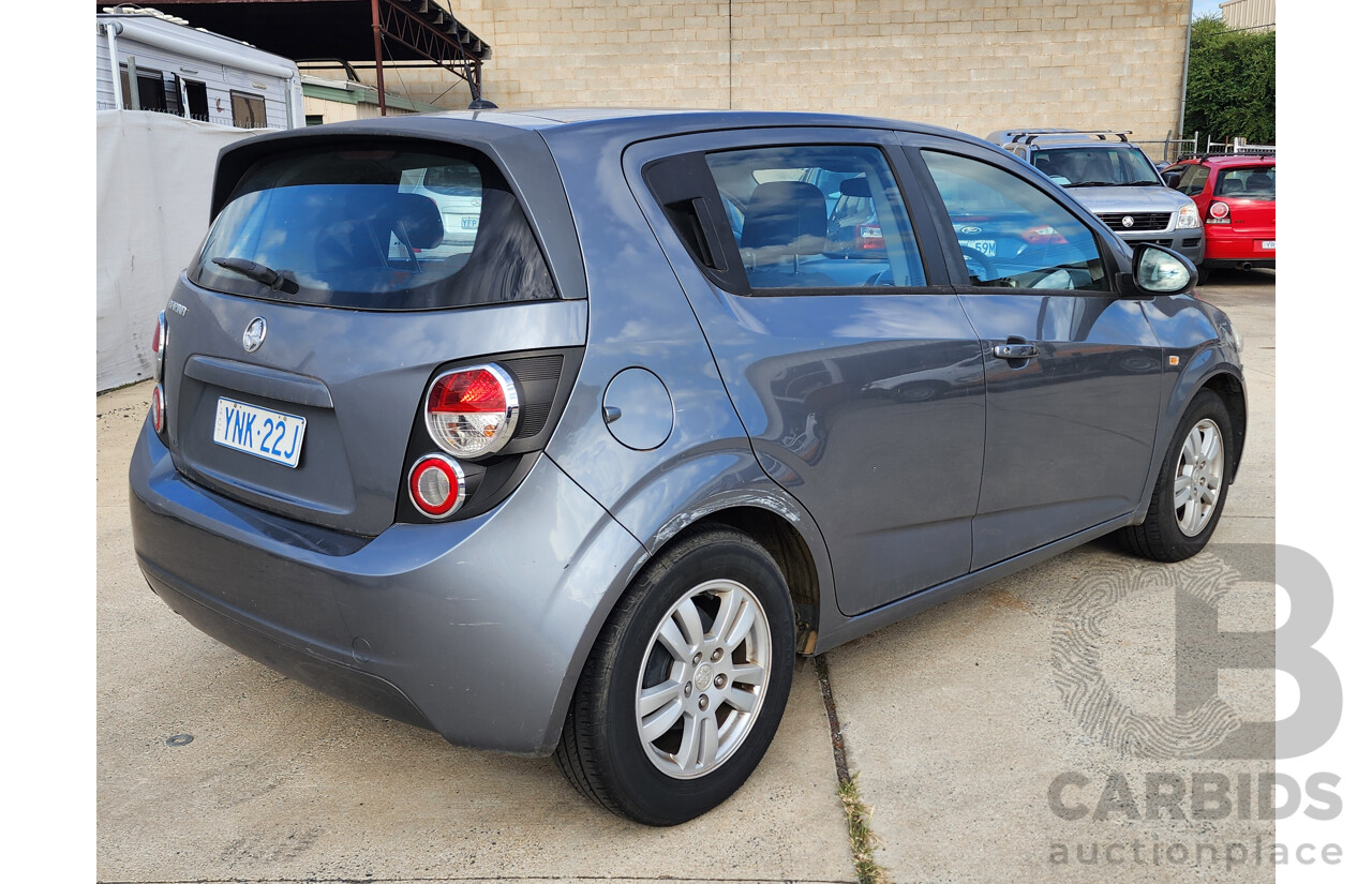 10/2012 Holden Barina TM 5d Hatchback Grey 1.6L