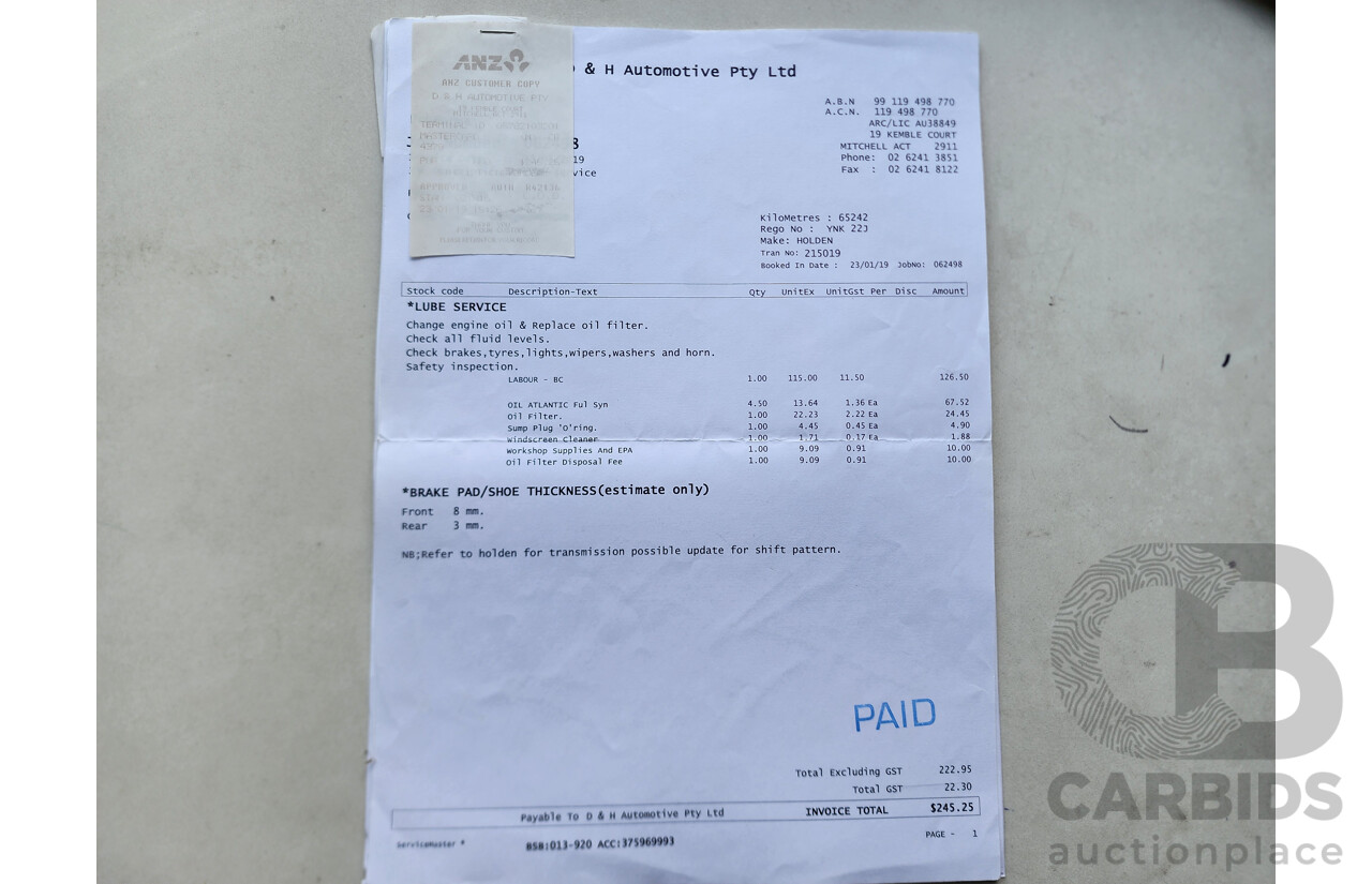 10/2012 Holden Barina  TM 5d Hatchback Grey 1.6L