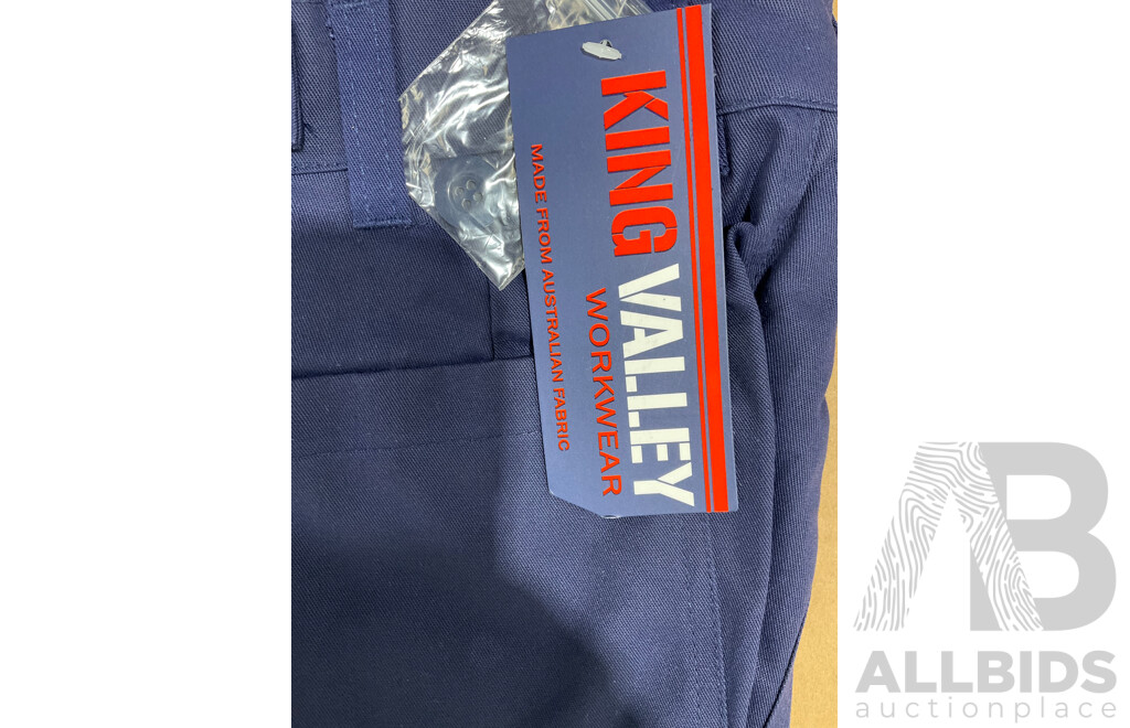 KING VALLEY Workwear Cargo Pants Mens / Unisex Size 102R - Lot of 20