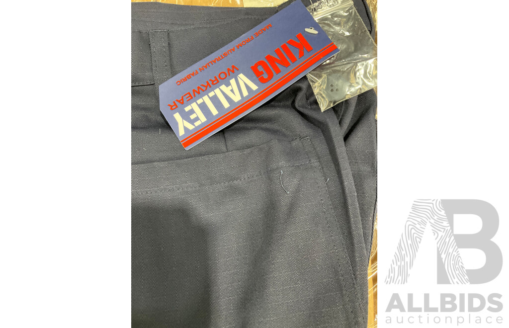 KING VALLEY Workwear Cargo Pants Mens / Unisex Size 97R - Lot of 20