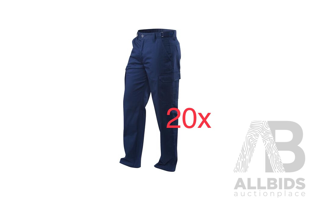 KING VALLEY Workwear Cargo Pants Mens / Unisex Size 107R - Lot of 20