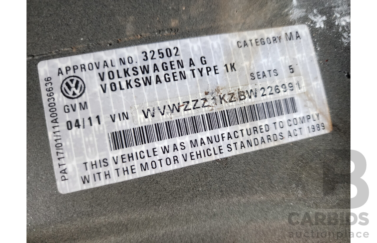 4/2011 Volkswagen Golf GTi 1K MY11 5d Hatchback Grey 2.0L