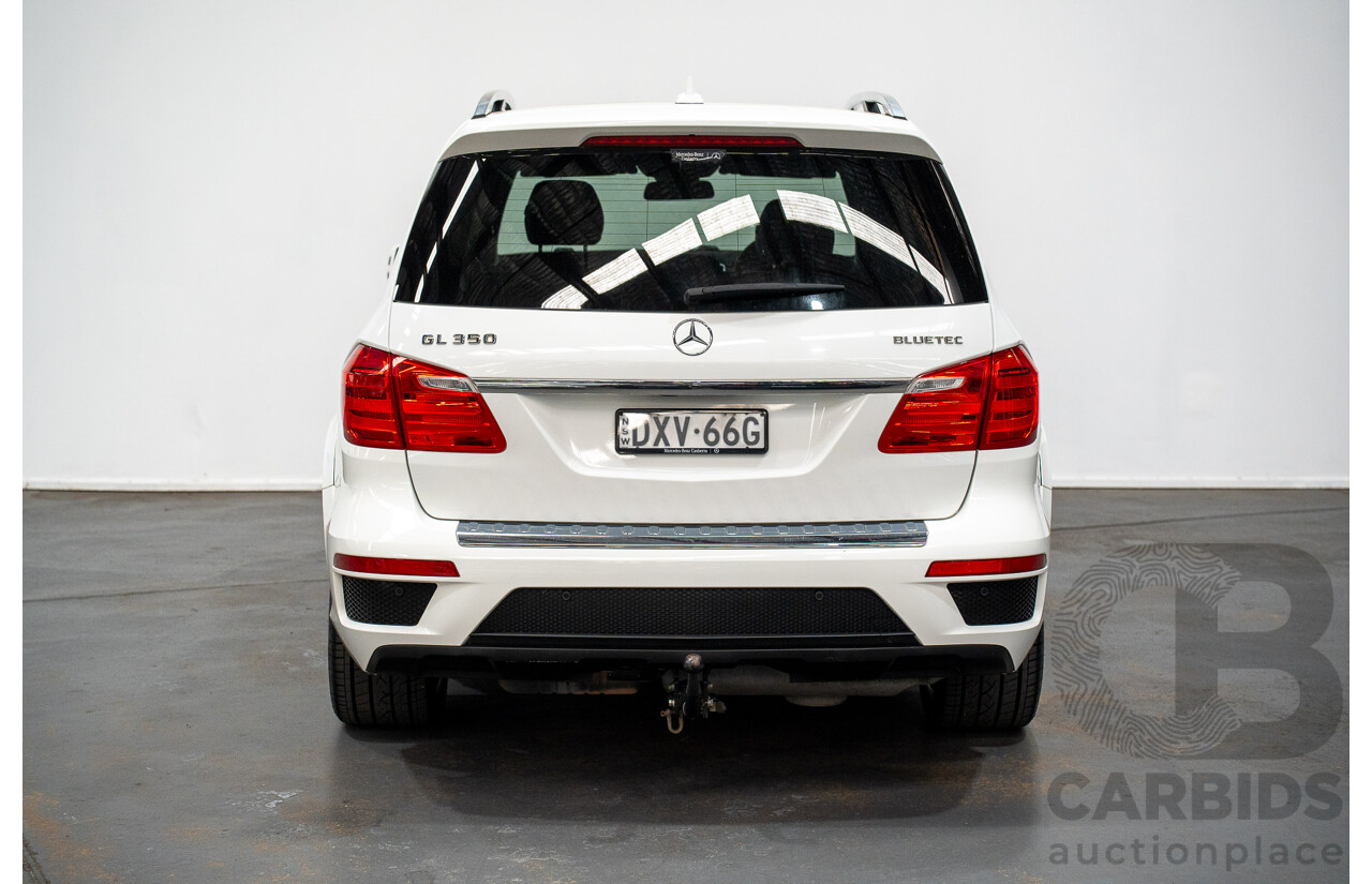 12/2013 Mercedes-Benz GL350 AMG Pack BLUETEC (AWD) X166 4D Wagon Polar White Turbo Diesel 3.0L - 7 Seats