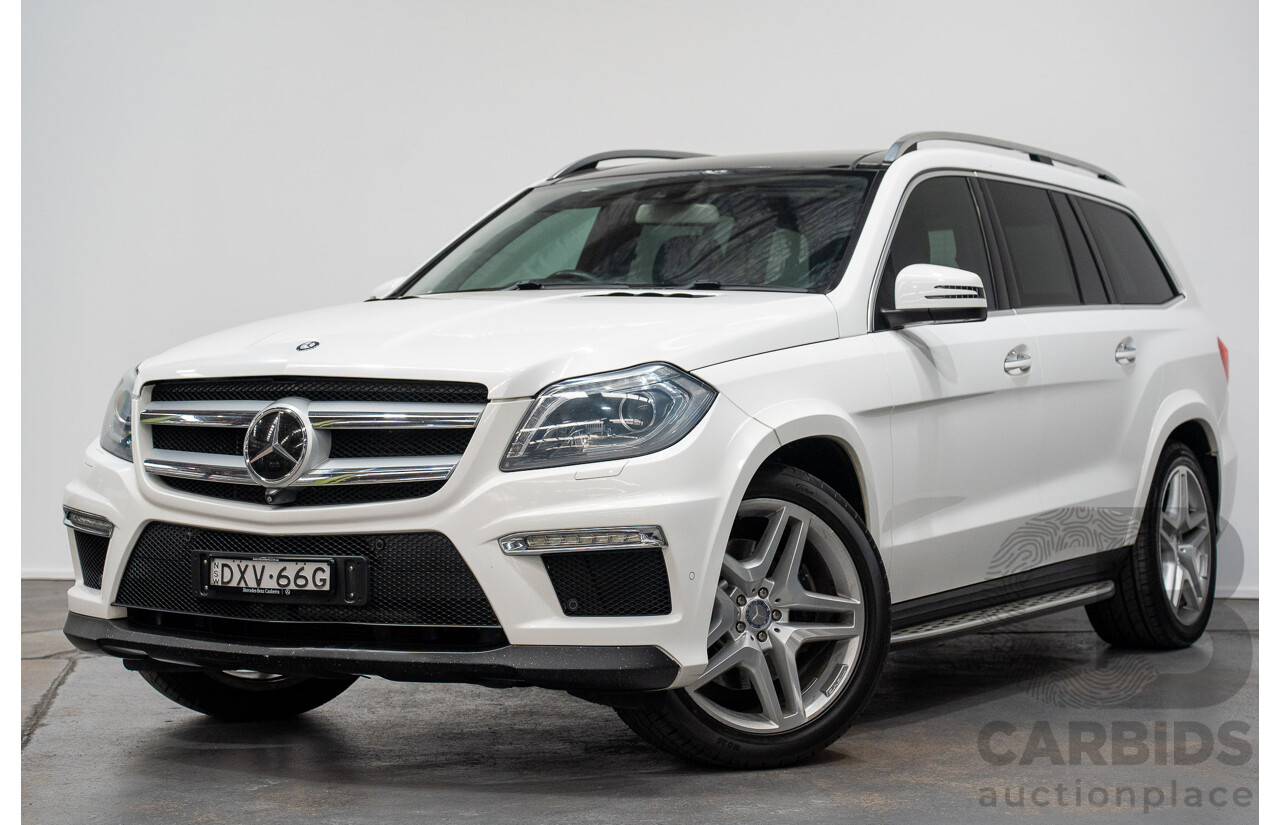 12/2013 Mercedes-Benz GL350 AMG Pack BLUETEC (AWD) X166 4D Wagon Polar White Turbo Diesel 3.0L - 7 Seats