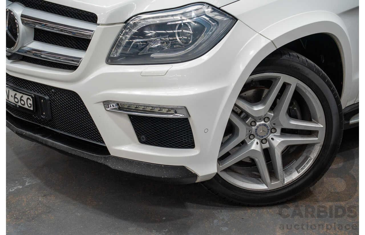 12/2013 Mercedes-Benz GL350 AMG Pack BLUETEC (AWD) X166 4D Wagon Polar White Turbo Diesel 3.0L - 7 Seats