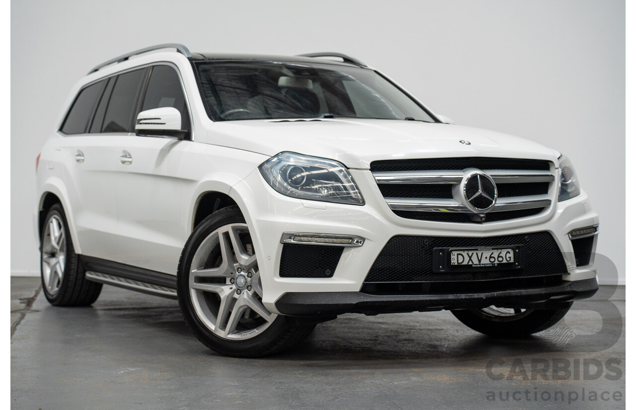 12/2013 Mercedes-Benz GL350 AMG Pack BLUETEC (AWD) X166 4D Wagon Polar White Turbo Diesel 3.0L - 7 Seats