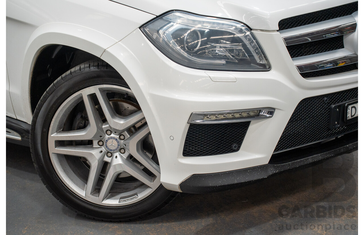 12/2013 Mercedes-Benz GL350 AMG Pack BLUETEC (AWD) X166 4D Wagon Polar White Turbo Diesel 3.0L - 7 Seats