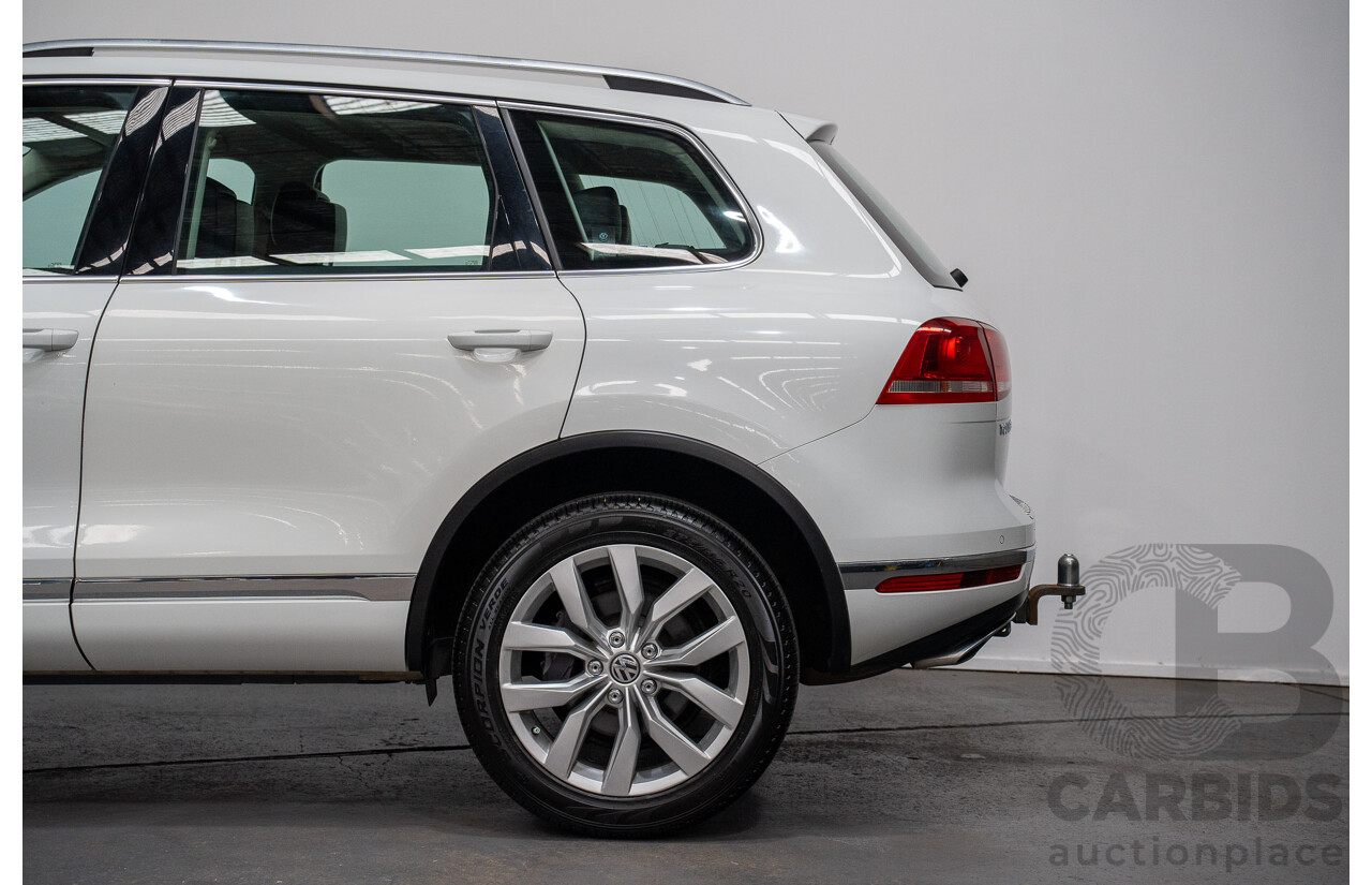 05/2017 Volkswagen Touareg V6 (AWD) 7P MY17 4D Wagon Pure White Turbo Diesel 3.0L