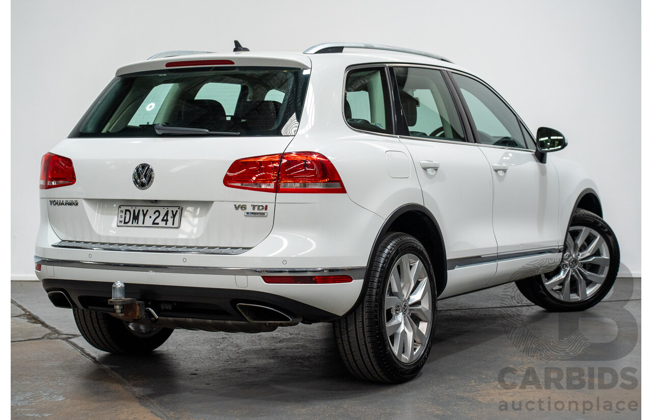 05/2017 Volkswagen Touareg V6 (AWD) 7P MY17 4D Wagon Pure White Turbo Diesel 3.0L