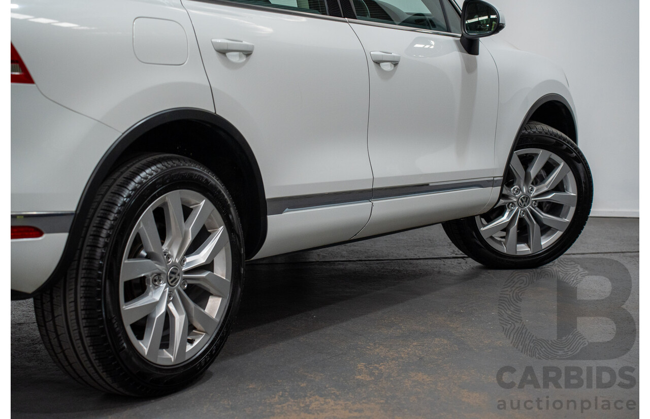 05/2017 Volkswagen Touareg V6 (AWD) 7P MY17 4D Wagon Pure White Turbo Diesel 3.0L