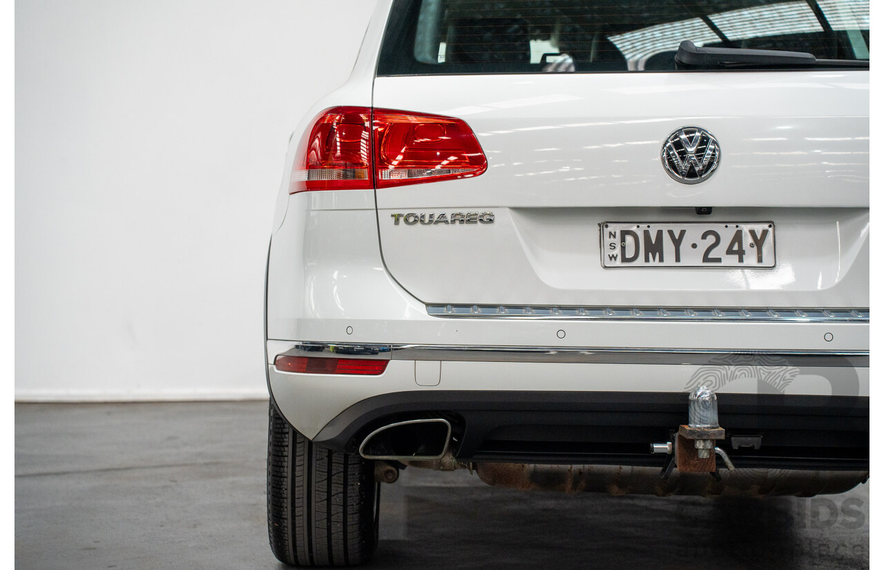 05/2017 Volkswagen Touareg V6 (AWD) 7P MY17 4D Wagon Pure White Turbo Diesel 3.0L