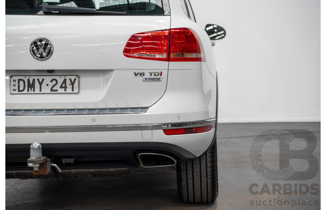 05/2017 Volkswagen Touareg V6 (AWD) 7P MY17 4D Wagon Pure White Turbo Diesel 3.0L