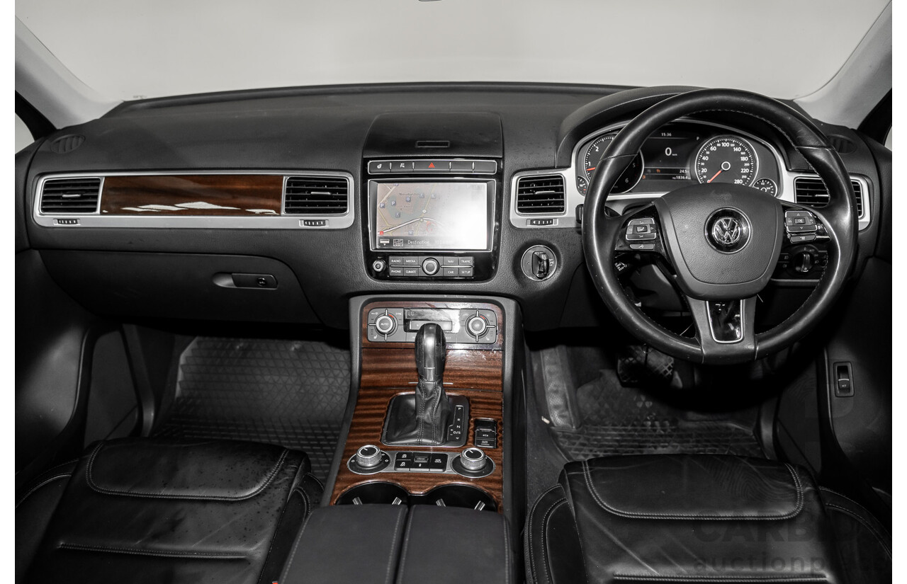 05/2017 Volkswagen Touareg V6 (AWD) 7P MY17 4D Wagon Pure White Turbo Diesel 3.0L