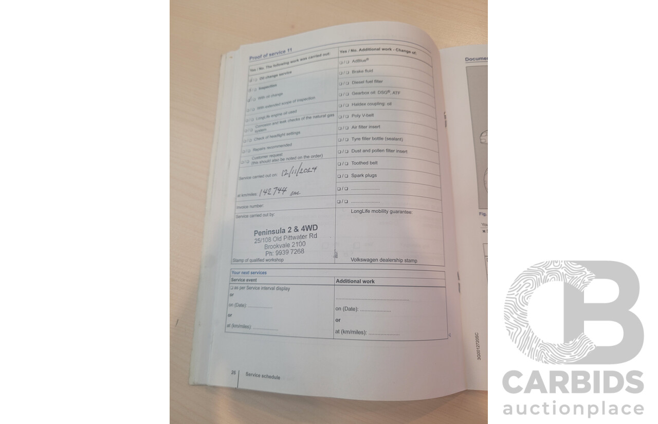 05/2017 Volkswagen Touareg V6 (AWD) 7P MY17 4D Wagon Pure White Turbo Diesel 3.0L