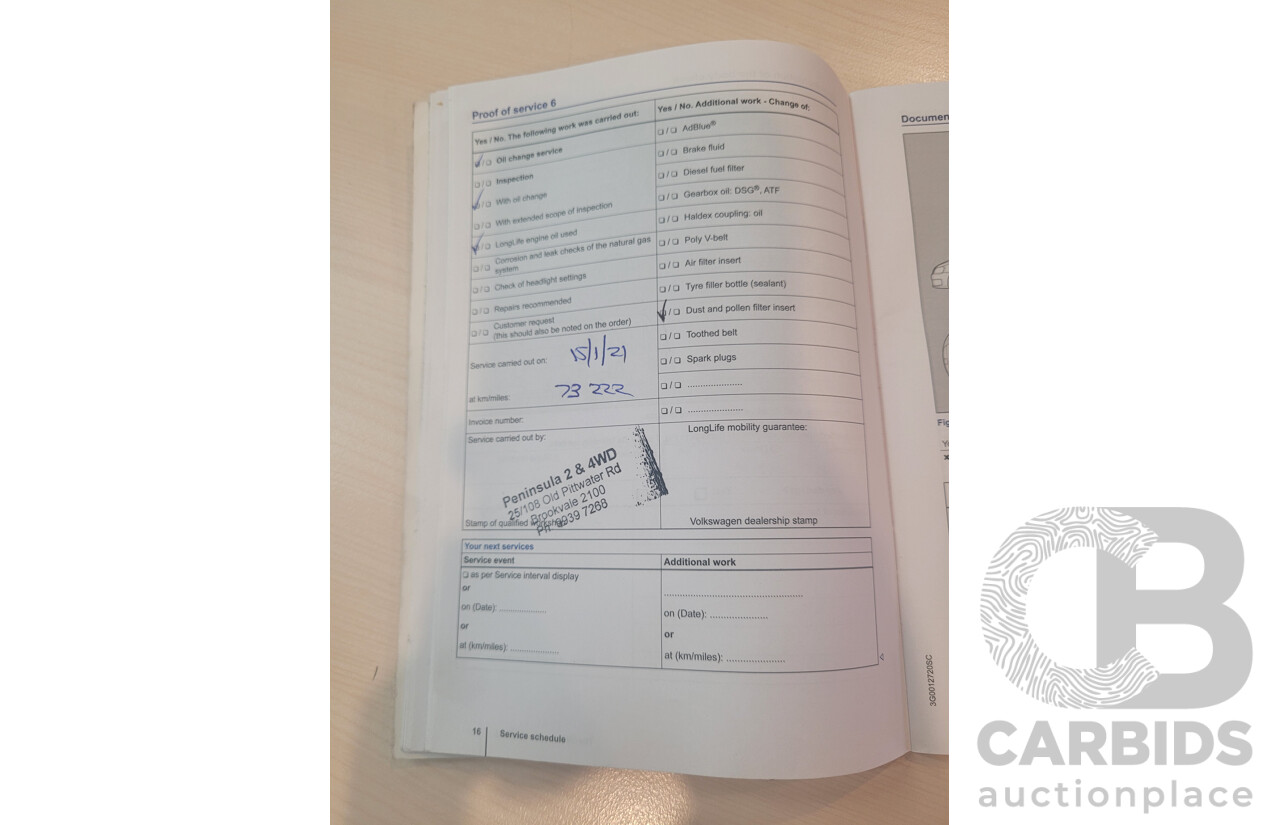 05/2017 Volkswagen Touareg V6 (AWD) 7P MY17 4D Wagon Pure White Turbo Diesel 3.0L