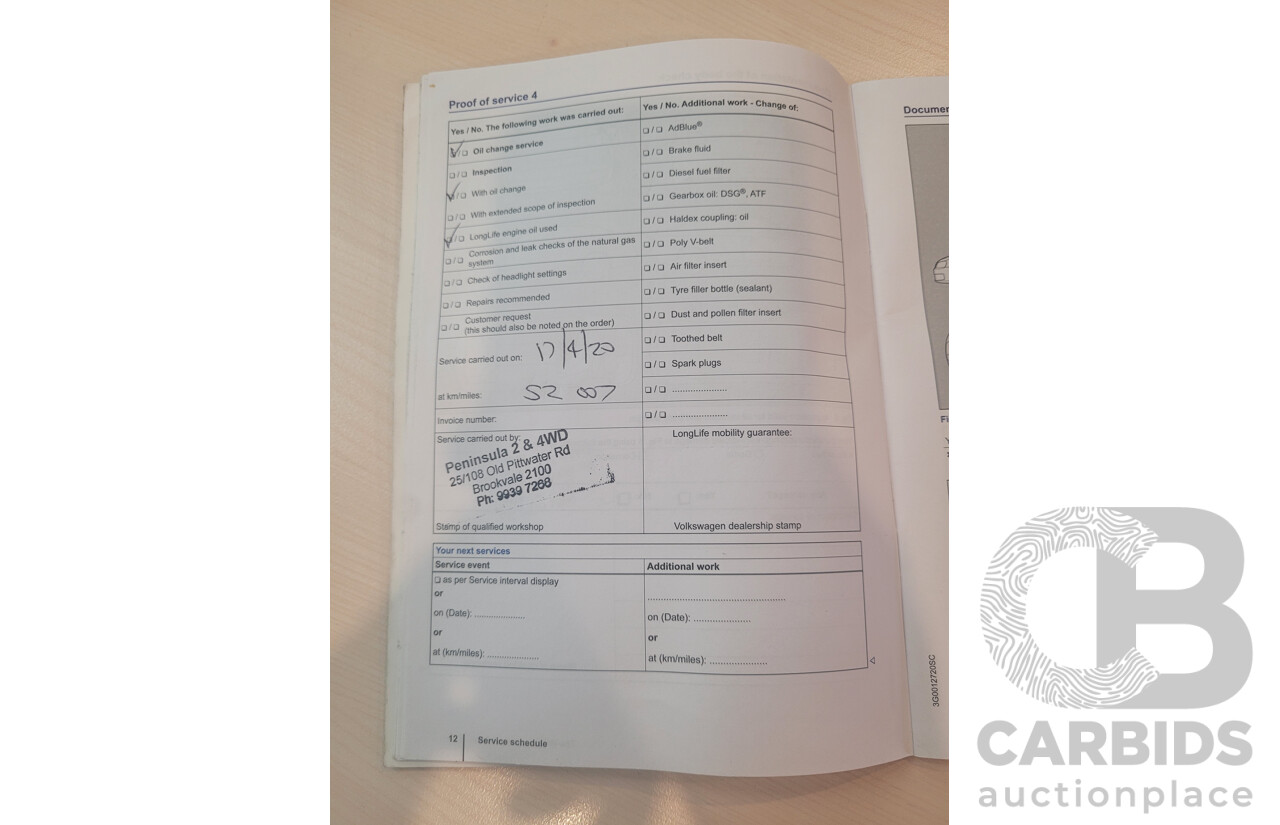 05/2017 Volkswagen Touareg V6 (AWD) 7P MY17 4D Wagon Pure White Turbo Diesel 3.0L