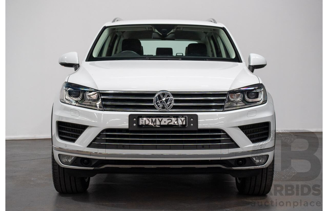 05/2017 Volkswagen Touareg V6 (AWD) 7P MY17 4D Wagon Pure White Turbo Diesel 3.0L