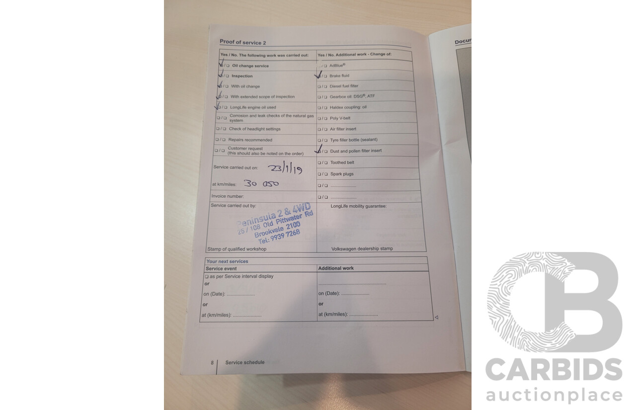 05/2017 Volkswagen Touareg V6 (AWD) 7P MY17 4D Wagon Pure White Turbo Diesel 3.0L