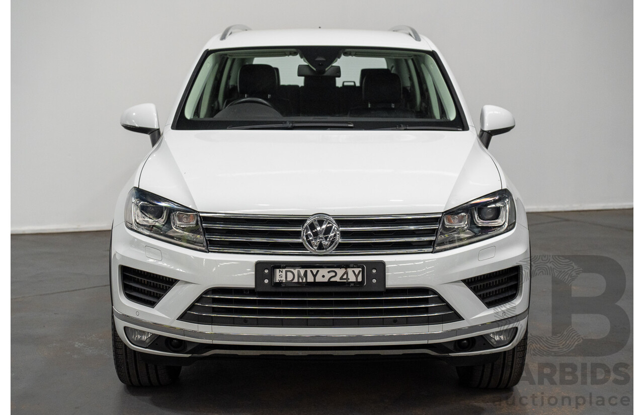 05/2017 Volkswagen Touareg V6 (AWD) 7P MY17 4D Wagon Pure White Turbo Diesel 3.0L
