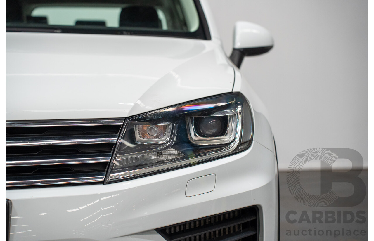 05/2017 Volkswagen Touareg V6 (AWD) 7P MY17 4D Wagon Pure White Turbo Diesel 3.0L
