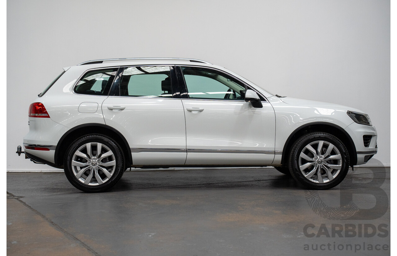 05/2017 Volkswagen Touareg V6 (AWD) 7P MY17 4D Wagon Pure White Turbo Diesel 3.0L