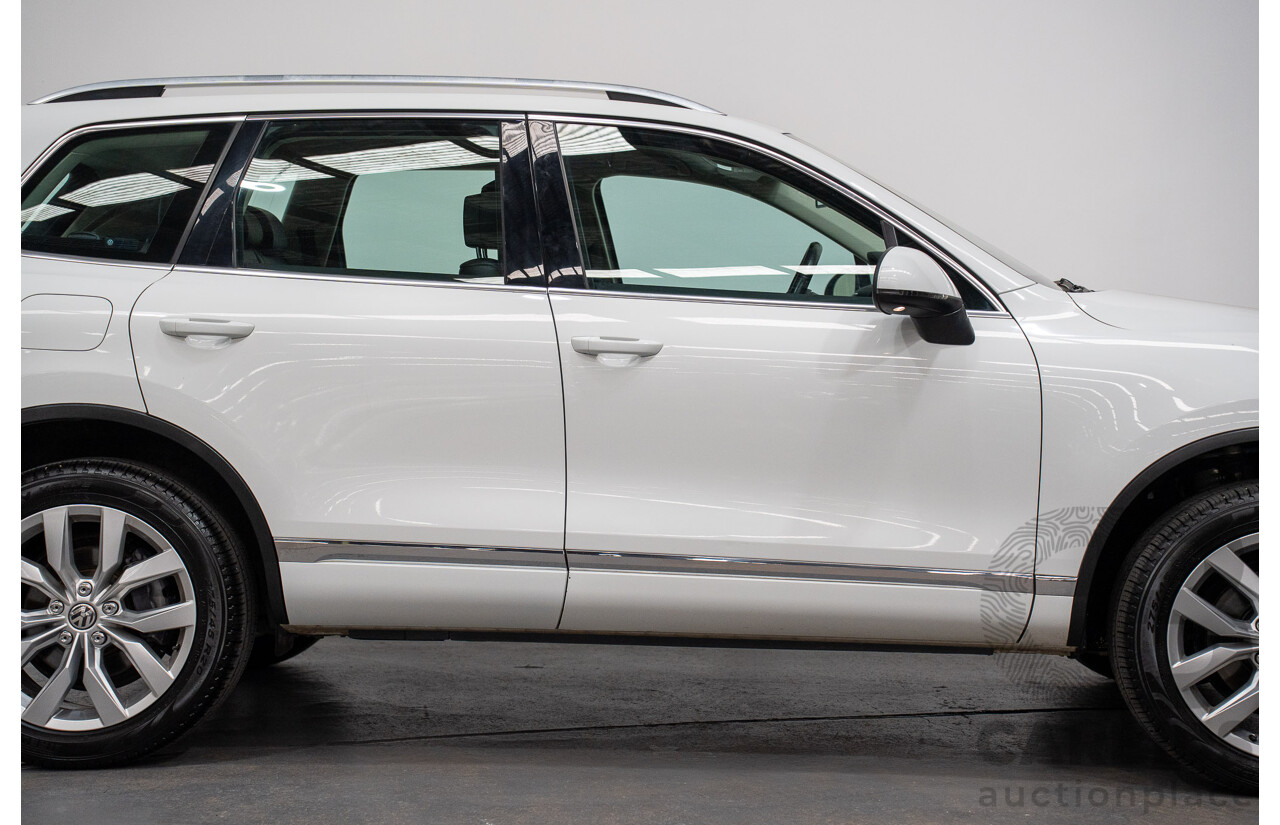 05/2017 Volkswagen Touareg V6 (AWD) 7P MY17 4D Wagon Pure White Turbo Diesel 3.0L