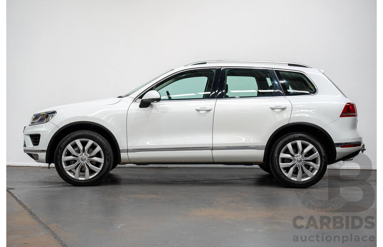 05/2017 Volkswagen Touareg V6 (AWD) 7P MY17 4D Wagon Pure White Turbo Diesel 3.0L