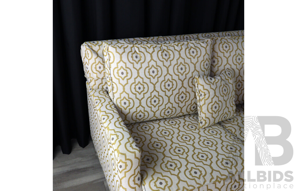 Modern Fabric Three Seater Lounge