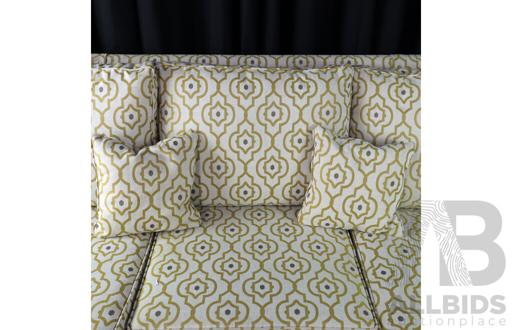 Modern Fabric Three Seater Lounge