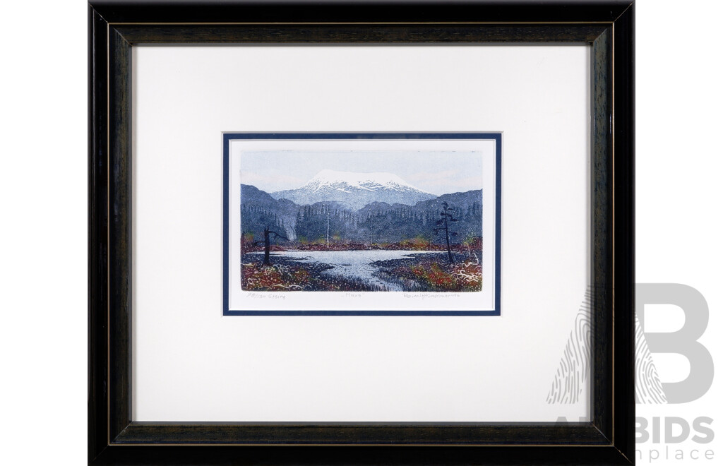 Reinulf H Smedmann, (20th Century, Norwegian, 1949-2016), Mars, Etching, 31 x 37 cm (frame)