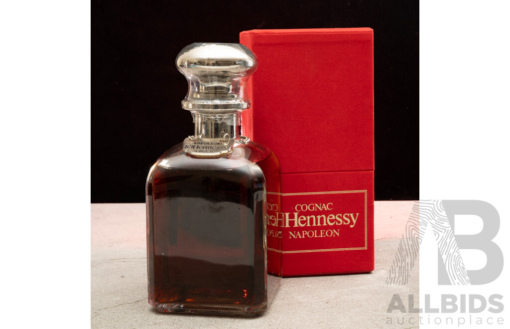 Napoleon Hennessy Cognac in Glass Decanter and Presentation Box