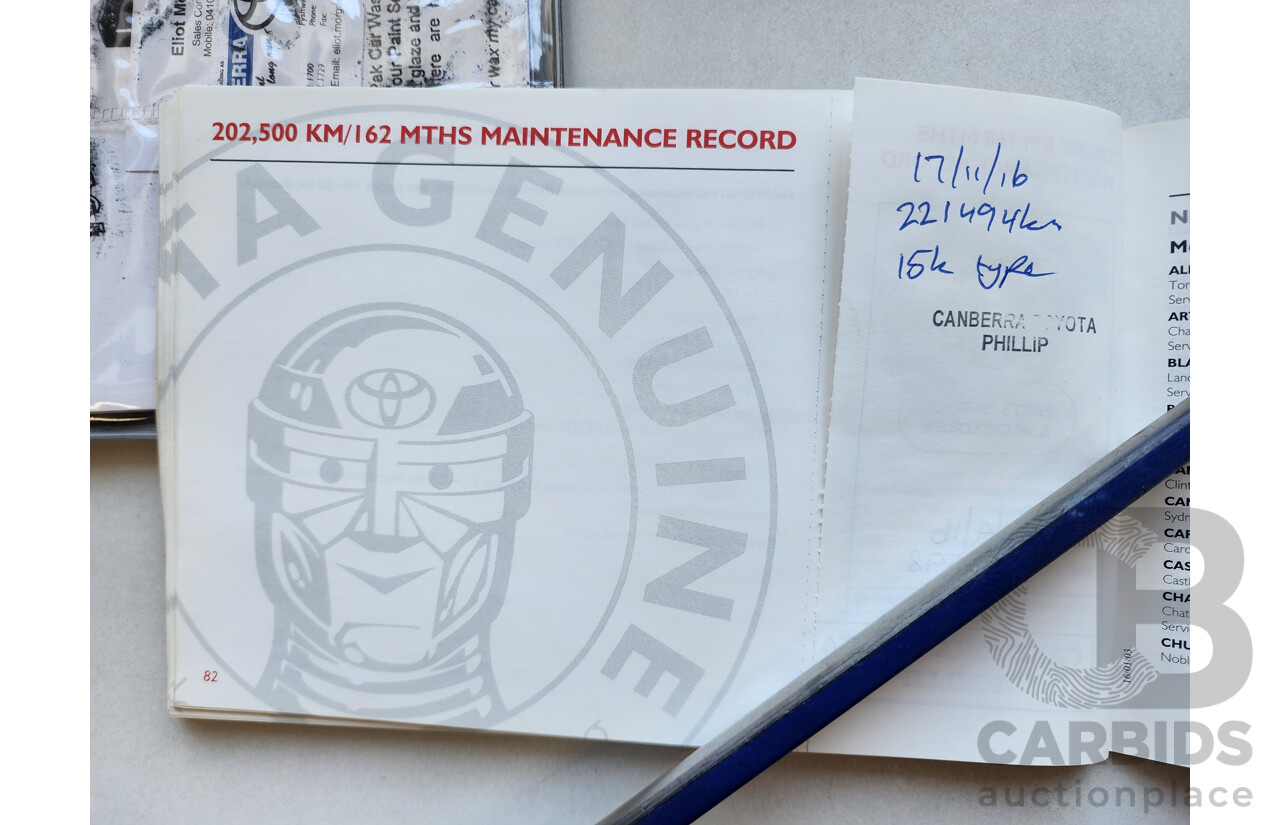 2/2003 Toyota Camry Sportivo MCV36R 4d Sedan Blue 3.0L