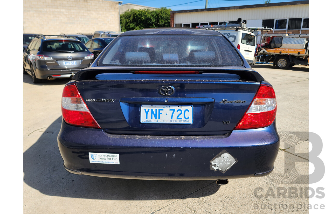 2/2003 Toyota Camry Sportivo MCV36R 4d Sedan Blue 3.0L