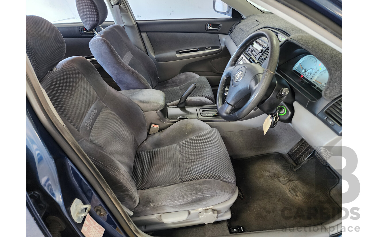 2/2003 Toyota Camry Sportivo MCV36R 4d Sedan Blue 3.0L