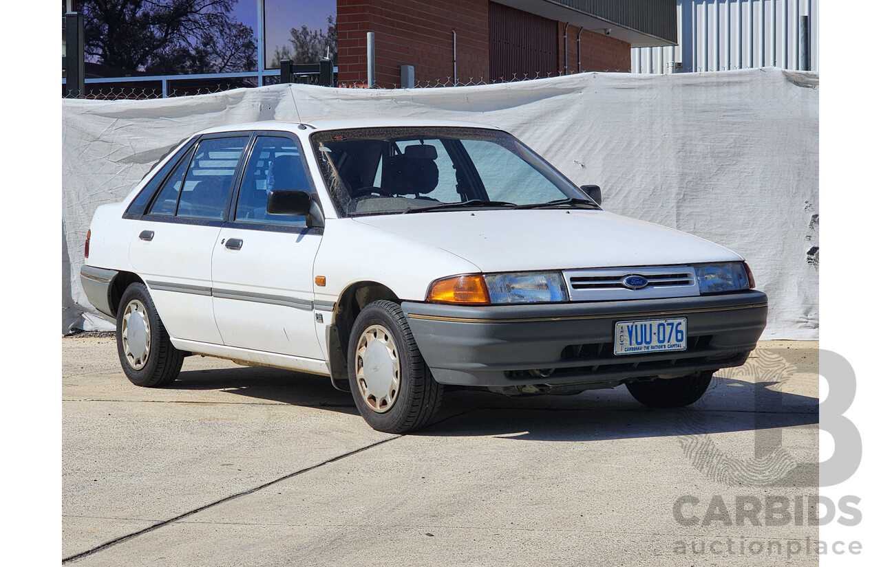 2/1991 Ford Laser GL KF 4d Sedan White 1.6L