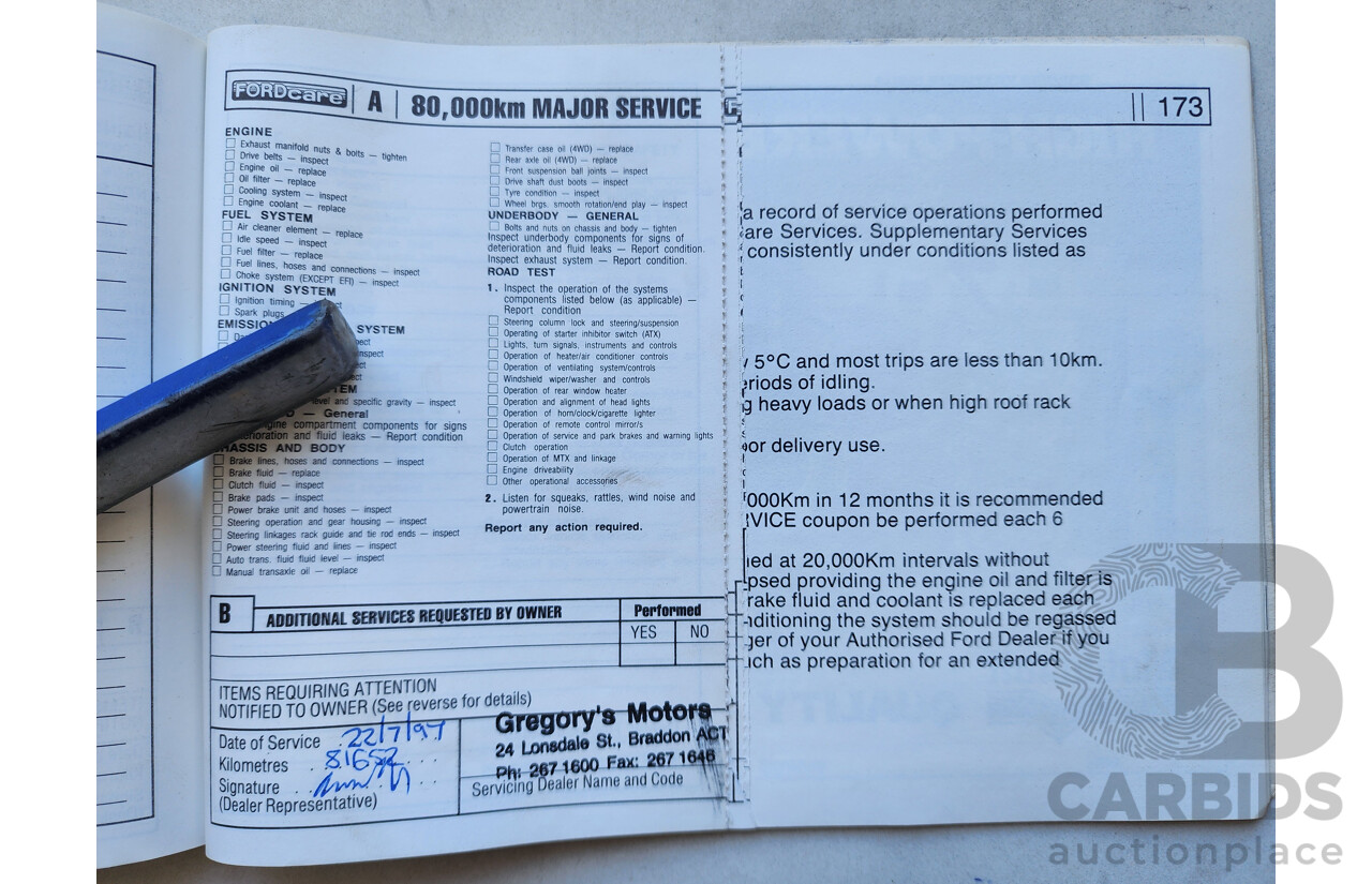 2/1991 Ford Laser GL KF 4d Sedan White 1.6L