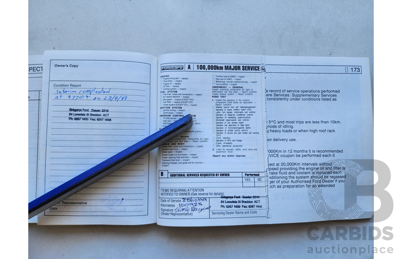 2/1991 Ford Laser GL KF 4d Sedan White 1.6L