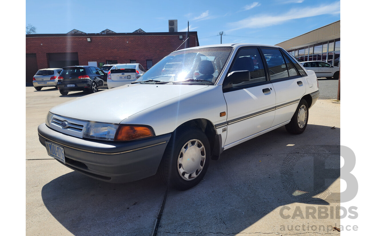 2/1991 Ford Laser GL KF 4d Sedan White 1.6L
