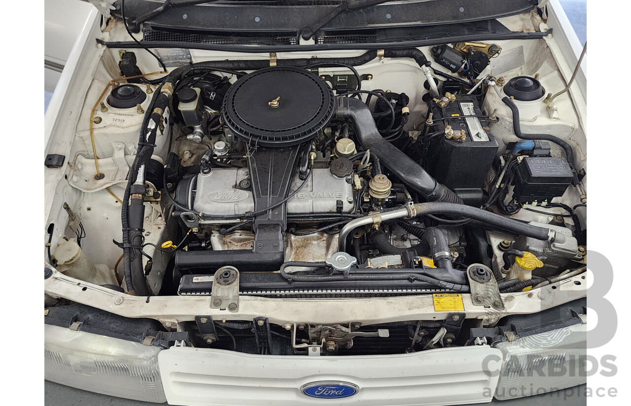 2/1991 Ford Laser GL KF 4d Sedan White 1.6L