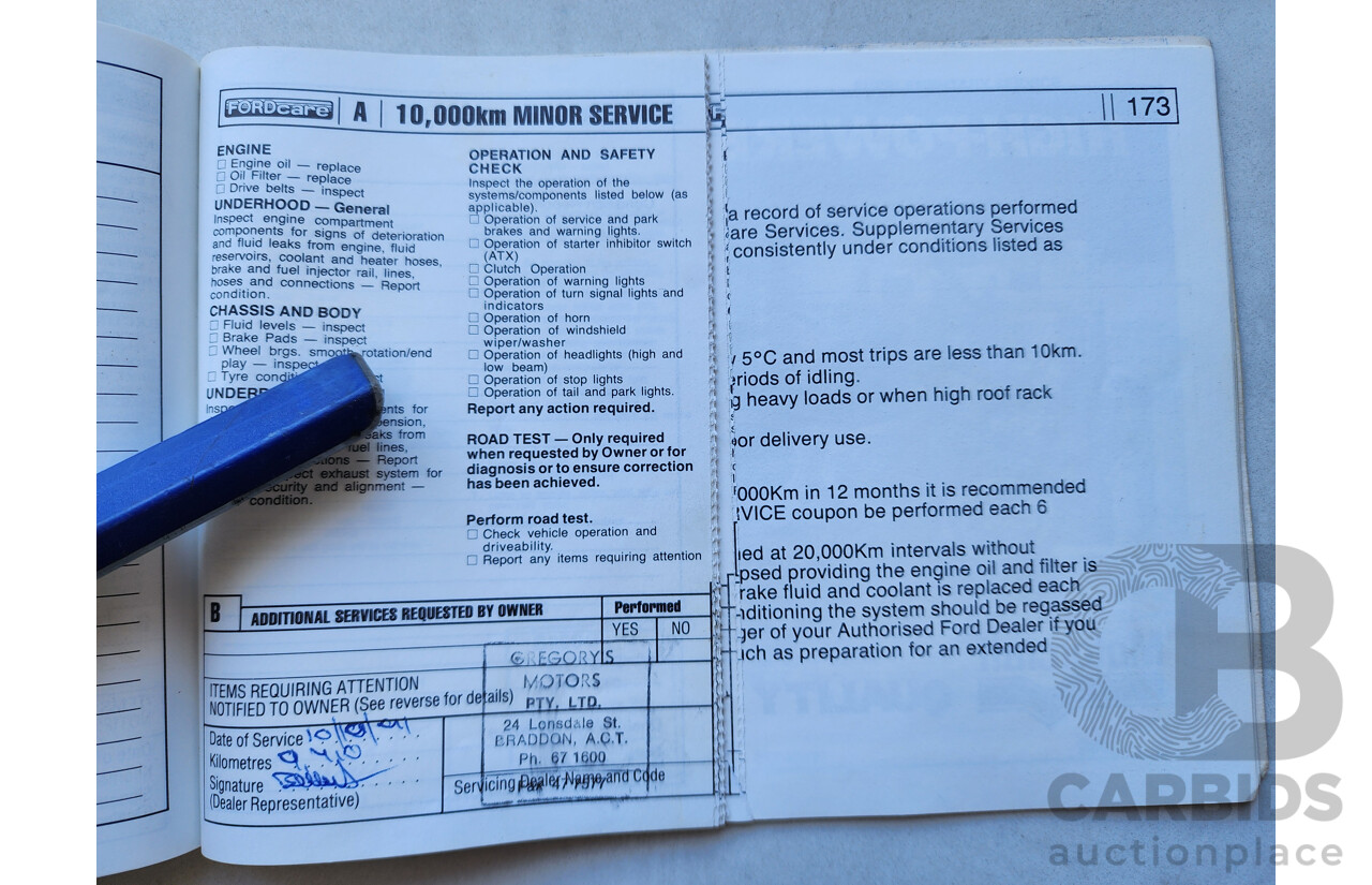 2/1991 Ford Laser GL KF 4d Sedan White 1.6L