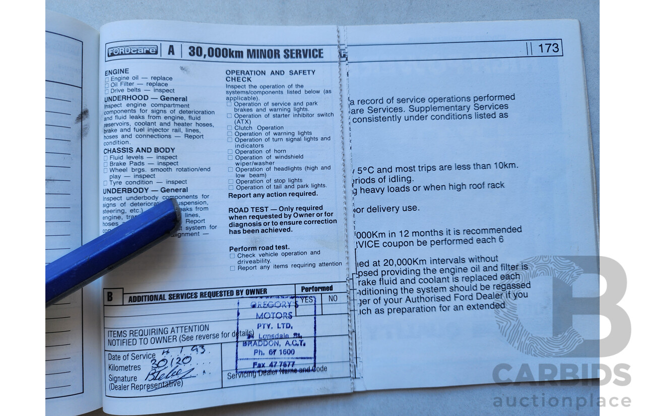 2/1991 Ford Laser GL KF 4d Sedan White 1.6L