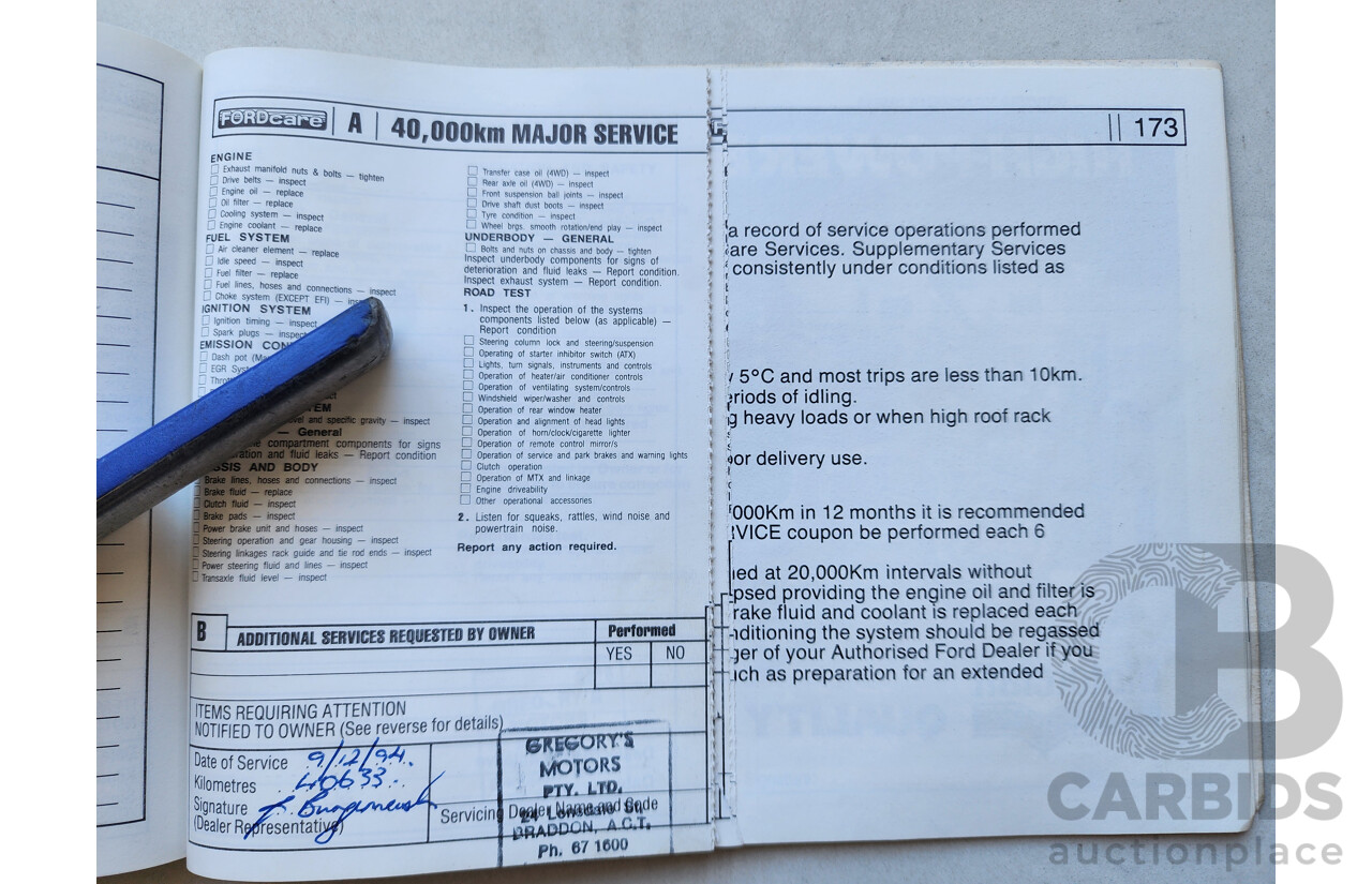 2/1991 Ford Laser GL KF 4d Sedan White 1.6L