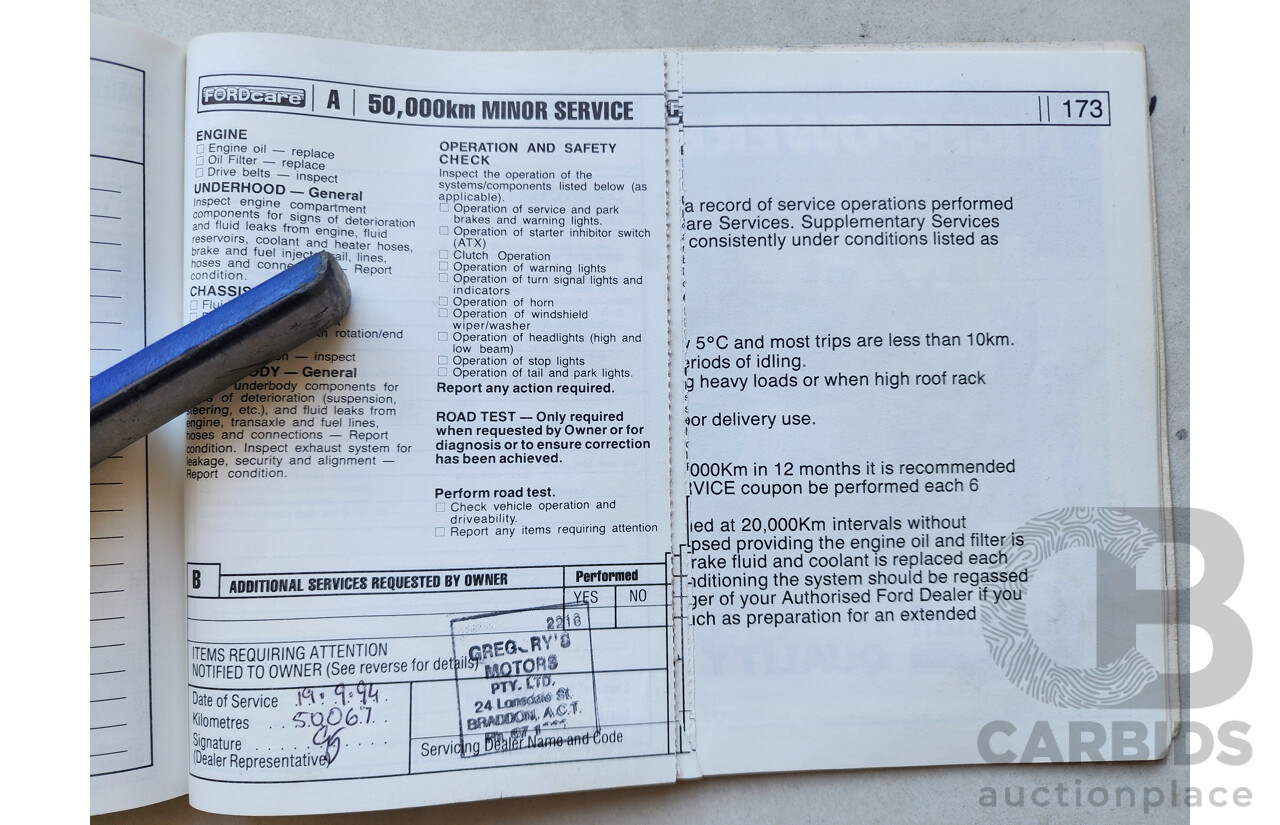 2/1991 Ford Laser GL KF 4d Sedan White 1.6L