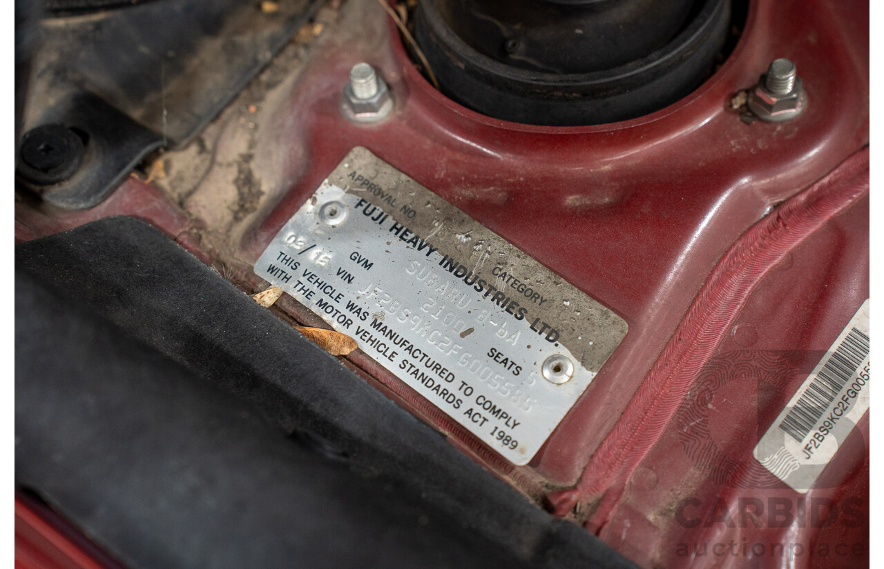 3/2015 Subaru Outback (AWD) 2.5i MY15 4d Wagon Venetian Red 2.5L