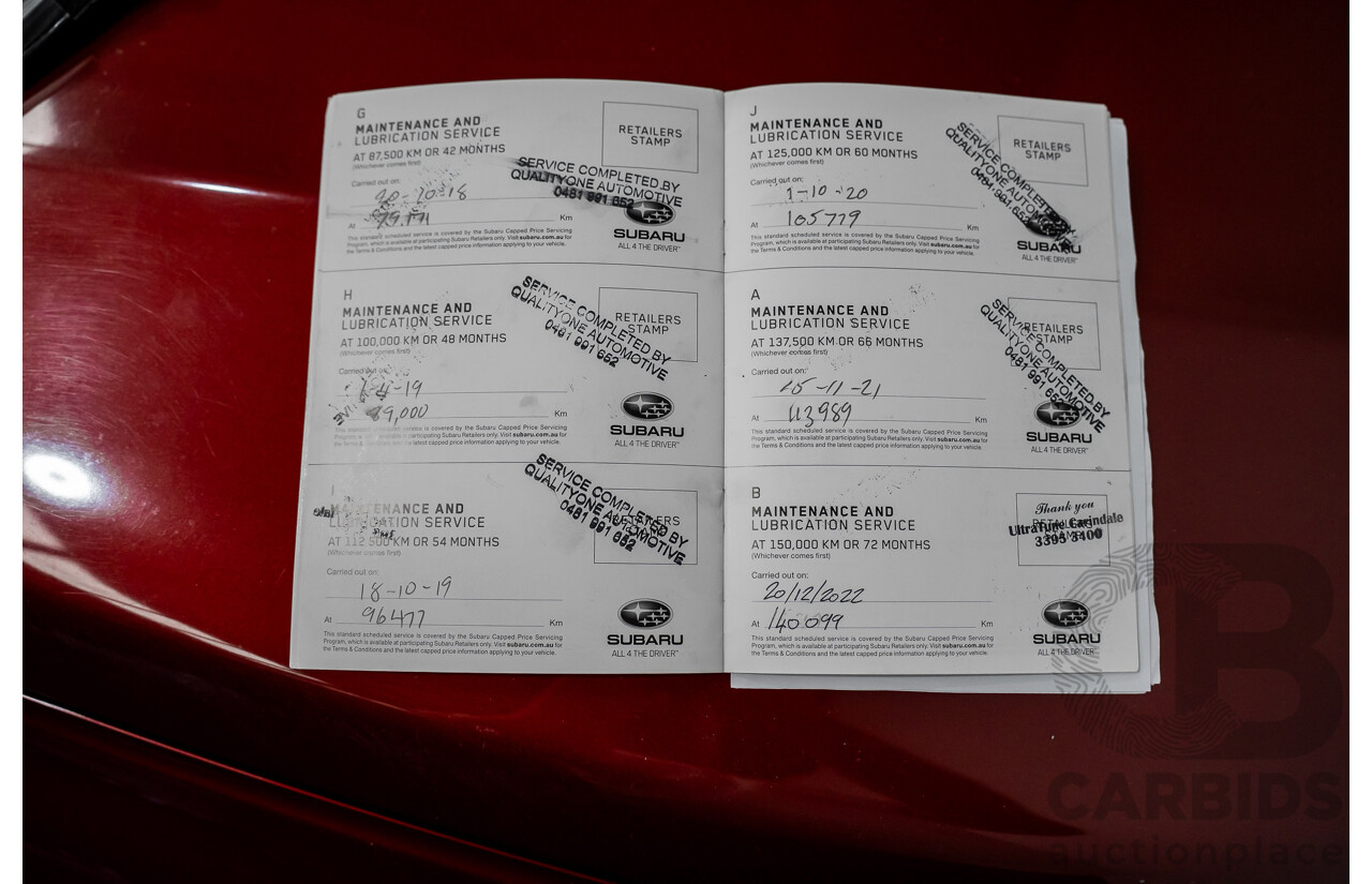 3/2015 Subaru Outback (AWD) 2.5i MY15 4d Wagon Venetian Red 2.5L