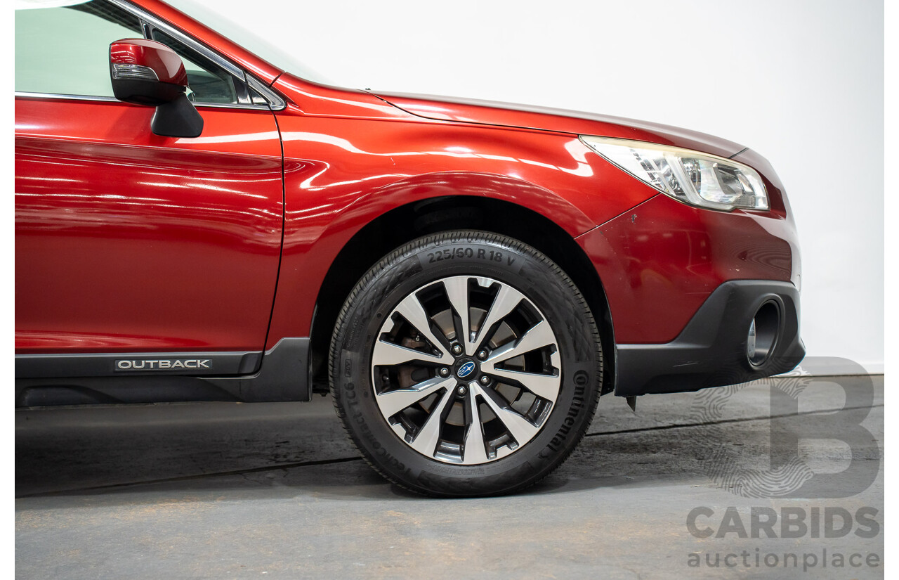 3/2015 Subaru Outback (AWD) 2.5i MY15 4d Wagon Venetian Red 2.5L