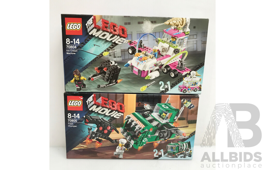 Lego the Movie - Ice Cream Machine and Trash Chomper - Lot of 2