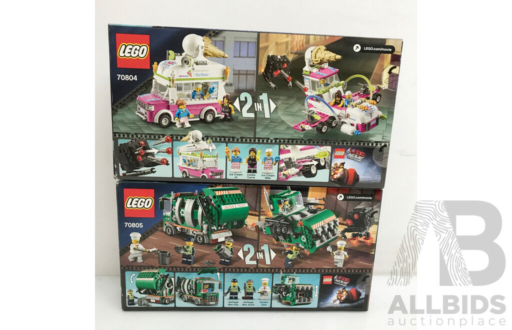 Lego the Movie - Ice Cream Machine and Trash Chomper - Lot of 2