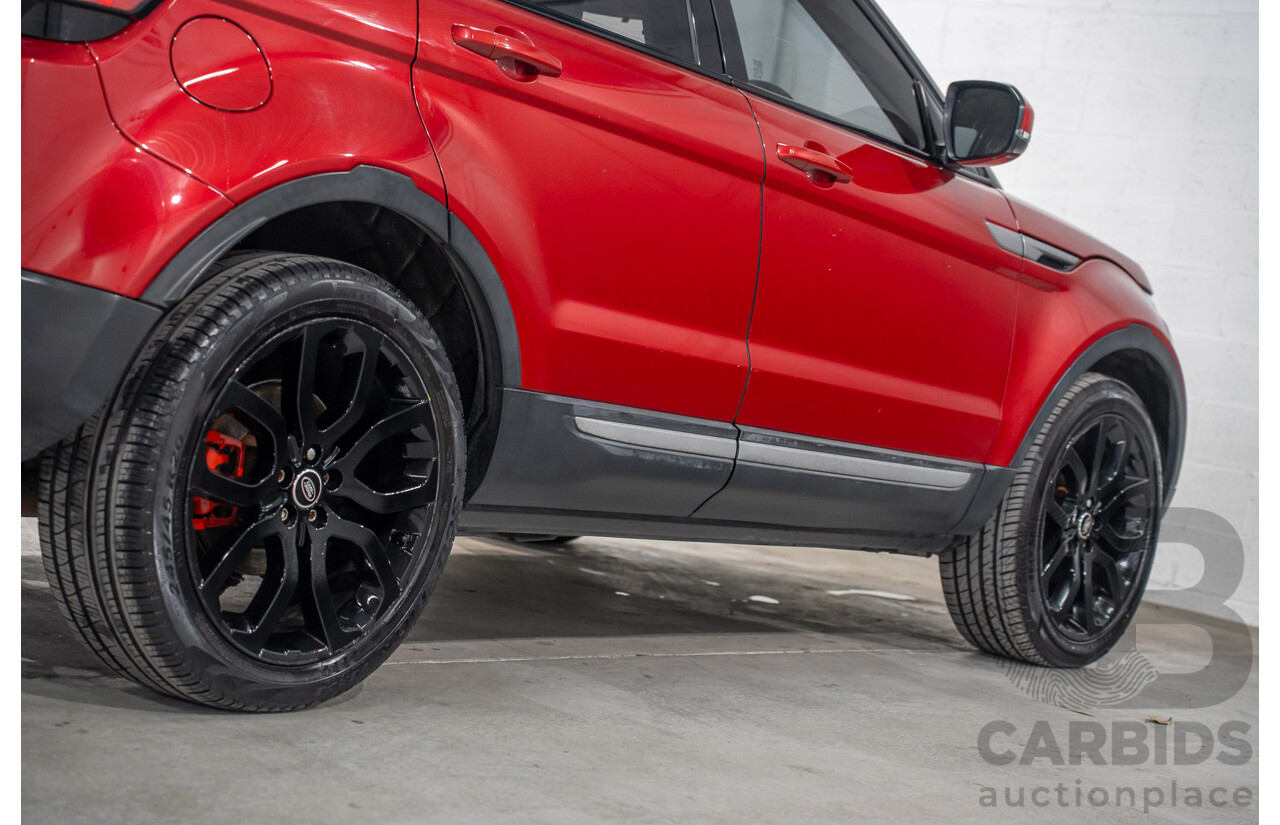 6/2013 Range Rover Evoque TD4 Pure LV MY13 5d Wagon Firenze Red Metallic/Santorini Black Roof Turbo Diesel 2.2L