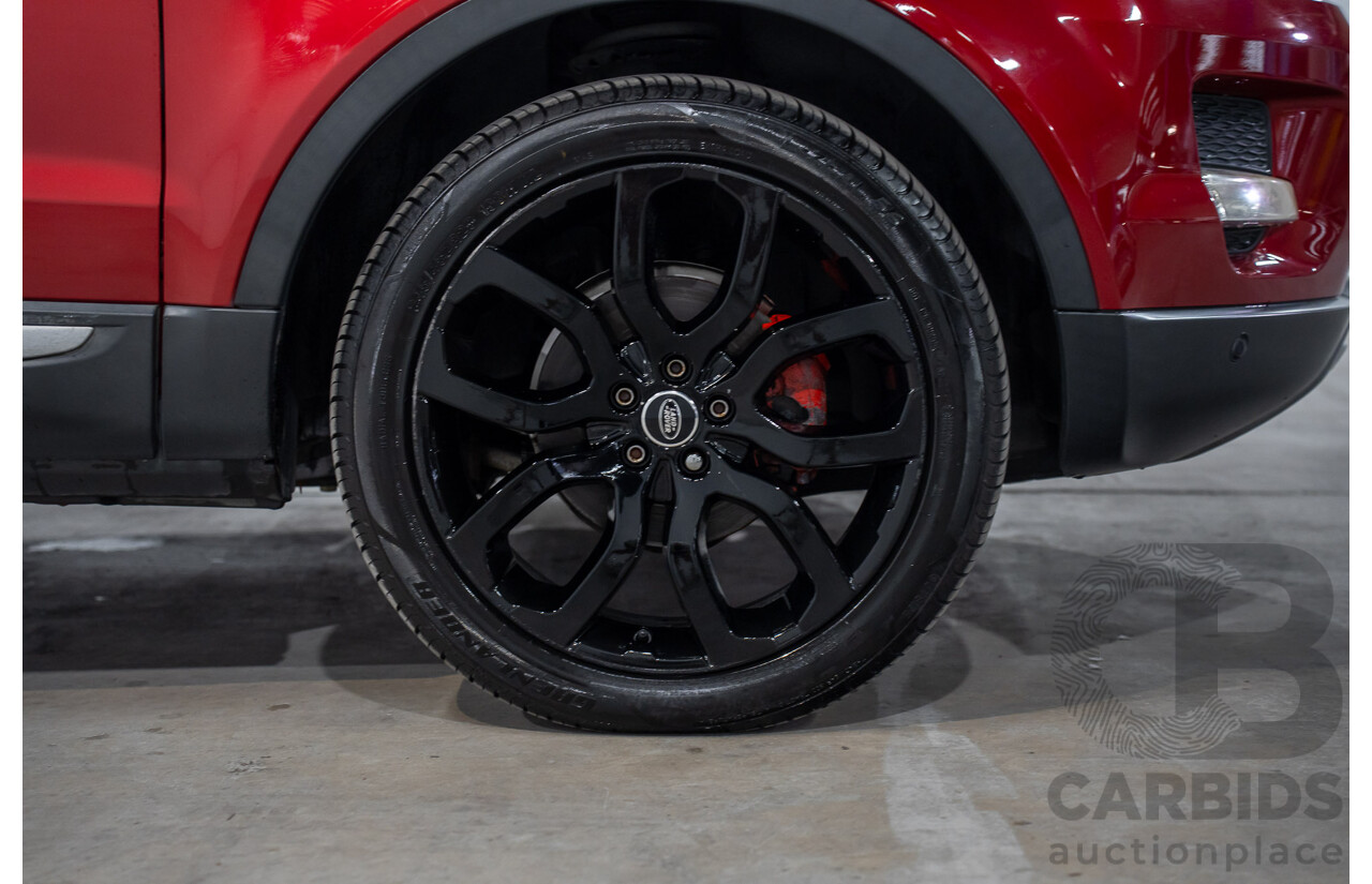 6/2013 Range Rover Evoque TD4 Pure LV MY13 5d Wagon Firenze Red Metallic/Santorini Black Roof Turbo Diesel 2.2L